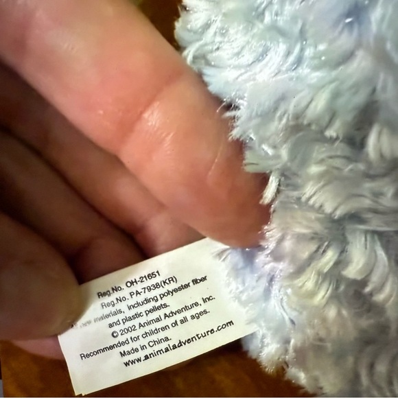 NWT Vintage Burnes baby photo frame with baby adventure blue elephant plush - Picture 8 of 9